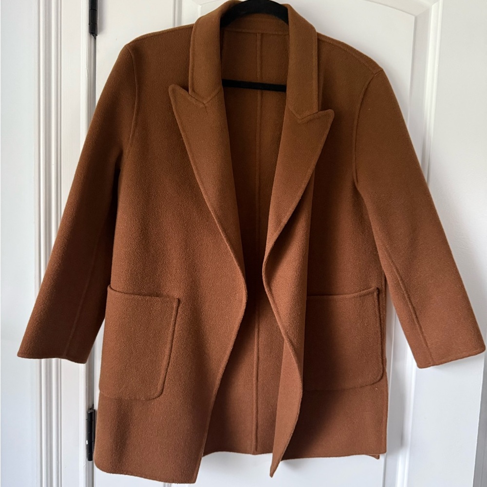 Pre-owned mid length Wool coat Size S